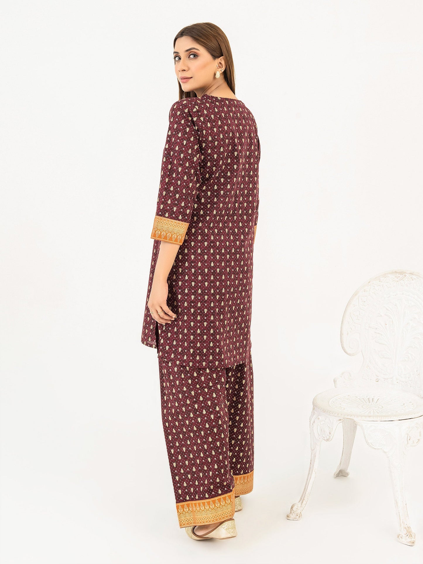 2 Piece Lawn Suit-Paste Print (Pret)